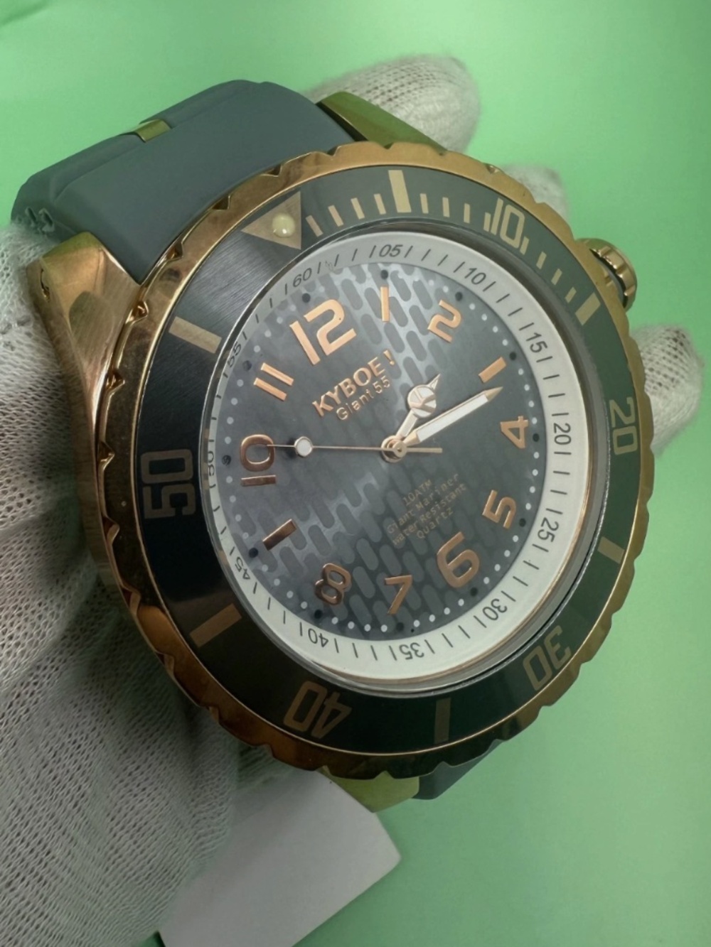 KYBOE! Giant Mariner 55mm Grey 10ATM Water Resistance Quartz Watch RG.55-004
